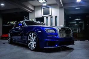 Rolls-Royce Wraith Blue & Silver on Forgiato Wheels (Fondare-ECL) 2019 года